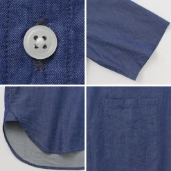 JAPAN BLUE JEANS Shirts^/ 3oz denim short sleeve shirt indigo