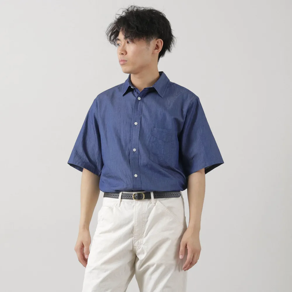 JAPAN BLUE JEANS Shirts^/ 3oz denim short sleeve shirt indigo