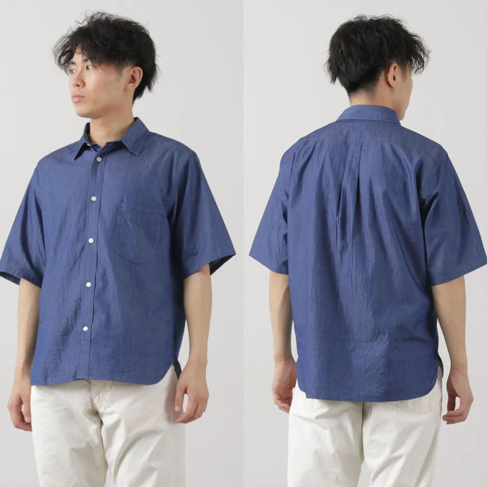 JAPAN BLUE JEANS Shirts^/ 3oz denim short sleeve shirt indigo