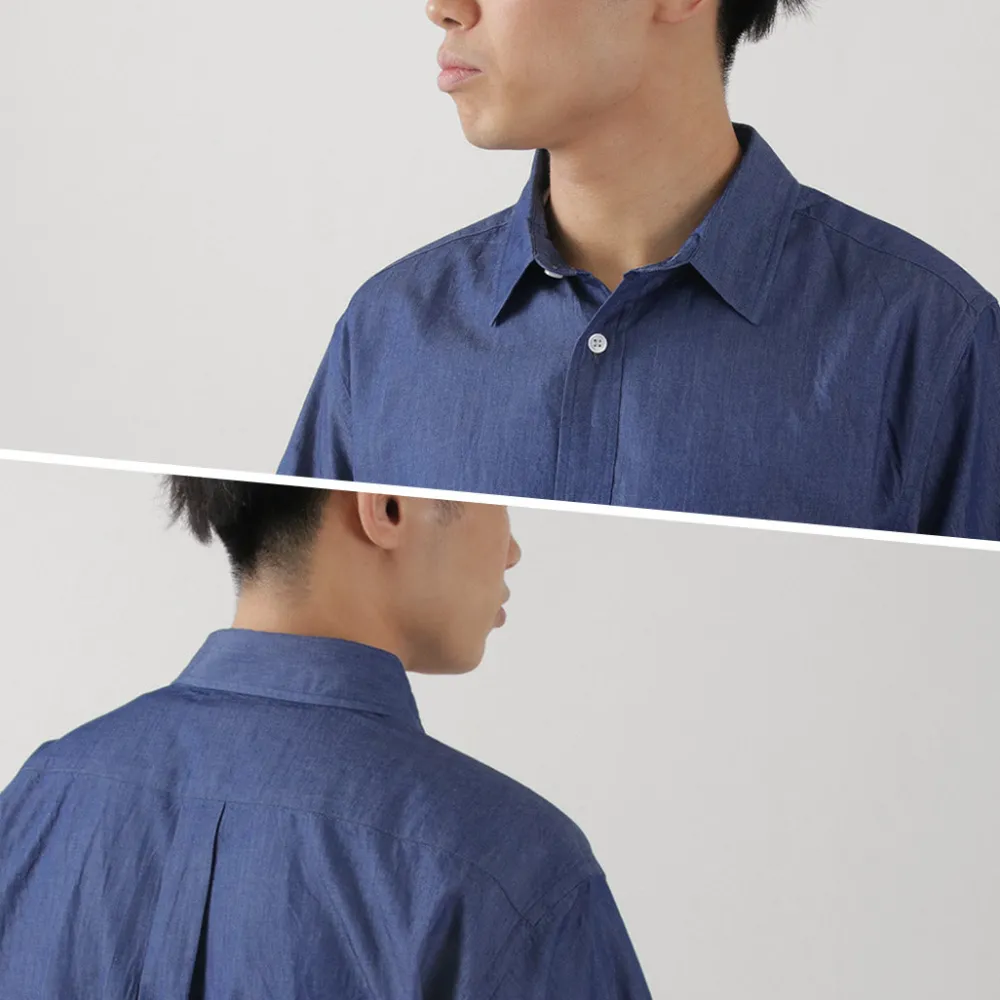 JAPAN BLUE JEANS Shirts^/ 3oz denim short sleeve shirt indigo