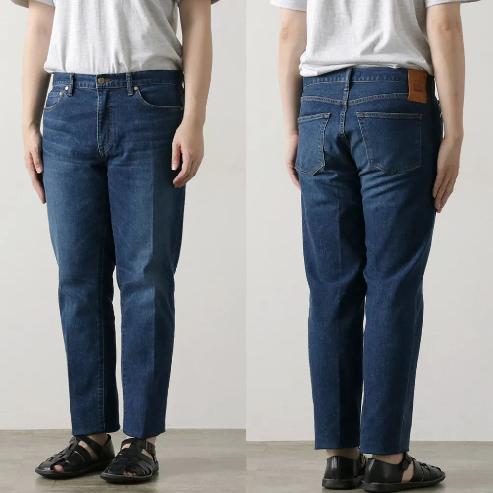 JAPAN BLUE JEANS Jeans^/ 12oz Stretch Center Crease 5P Denim Used Processing light-indigo