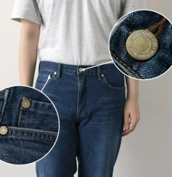 JAPAN BLUE JEANS Jeans^/ 12oz Stretch Center Crease 5P Denim Used Processing light-indigo