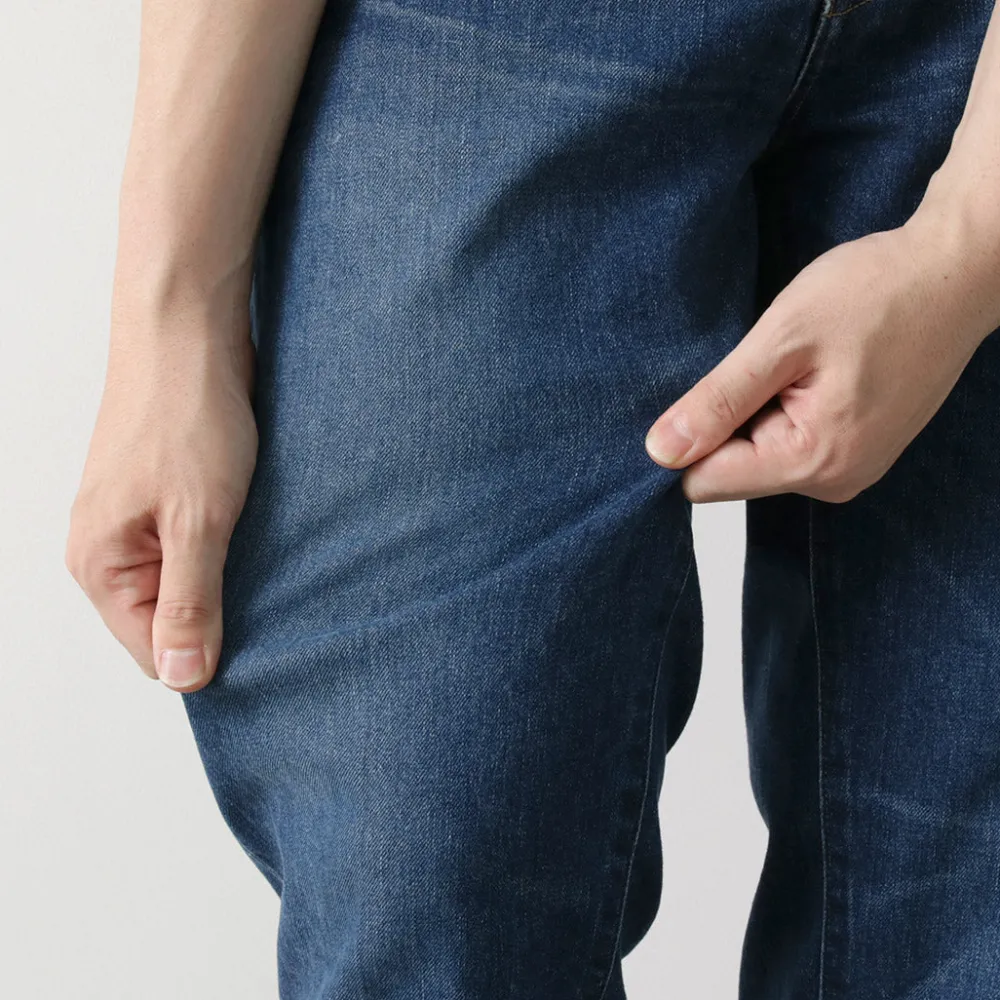 JAPAN BLUE JEANS Jeans^/ 12oz Stretch Center Crease 5P Denim Used Processing light-indigo