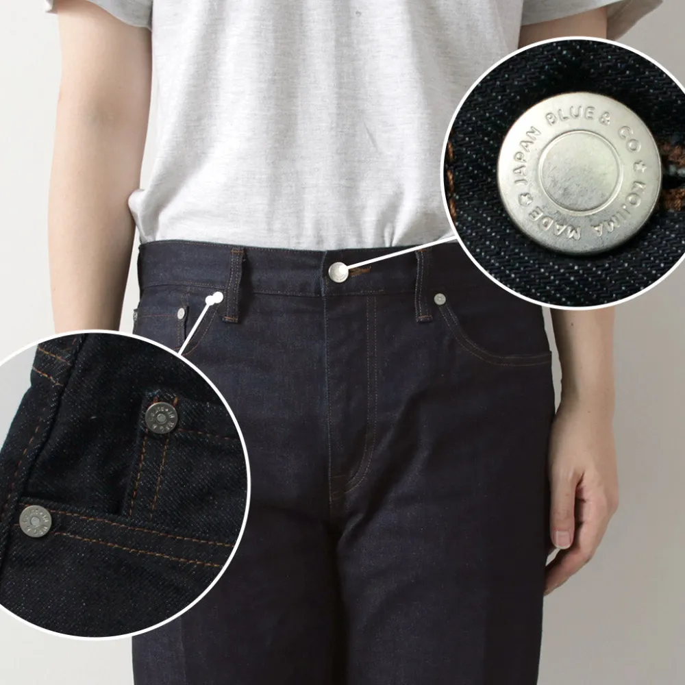 JAPAN BLUE JEANS Jeans^/ 12oz Stretch Center Crease 5P Denim One-washed indigo