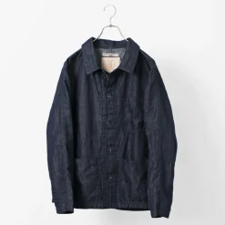 JAPAN BLUE JEANS Jackets^/ RJB7070 Summer French Coverall Jacket Cotton Linen Denim indigo