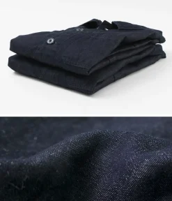 JAPAN BLUE JEANS Jackets^/ RJB7070 Summer French Coverall Jacket Cotton Linen Denim indigo