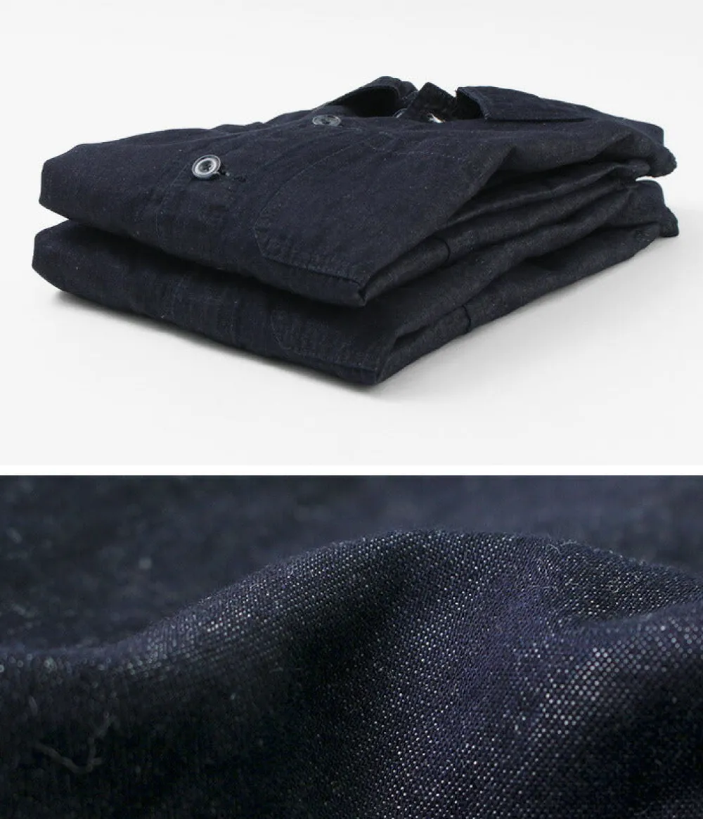 JAPAN BLUE JEANS Jackets^/ RJB7070 Summer French Coverall Jacket Cotton Linen Denim indigo