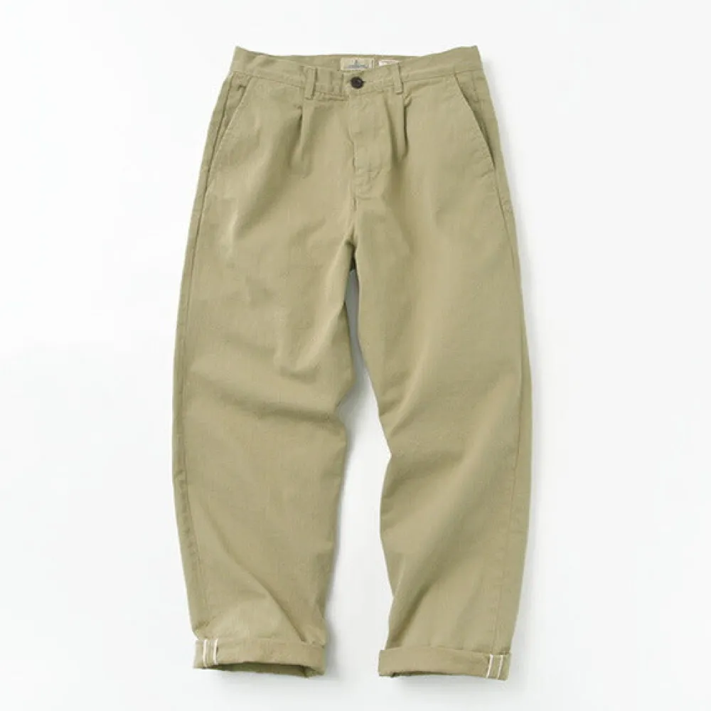 JAPAN BLUE JEANS Work Pants & Chinos^/ RJB802012oz selvedge chino 1-tuck wide trousers beige