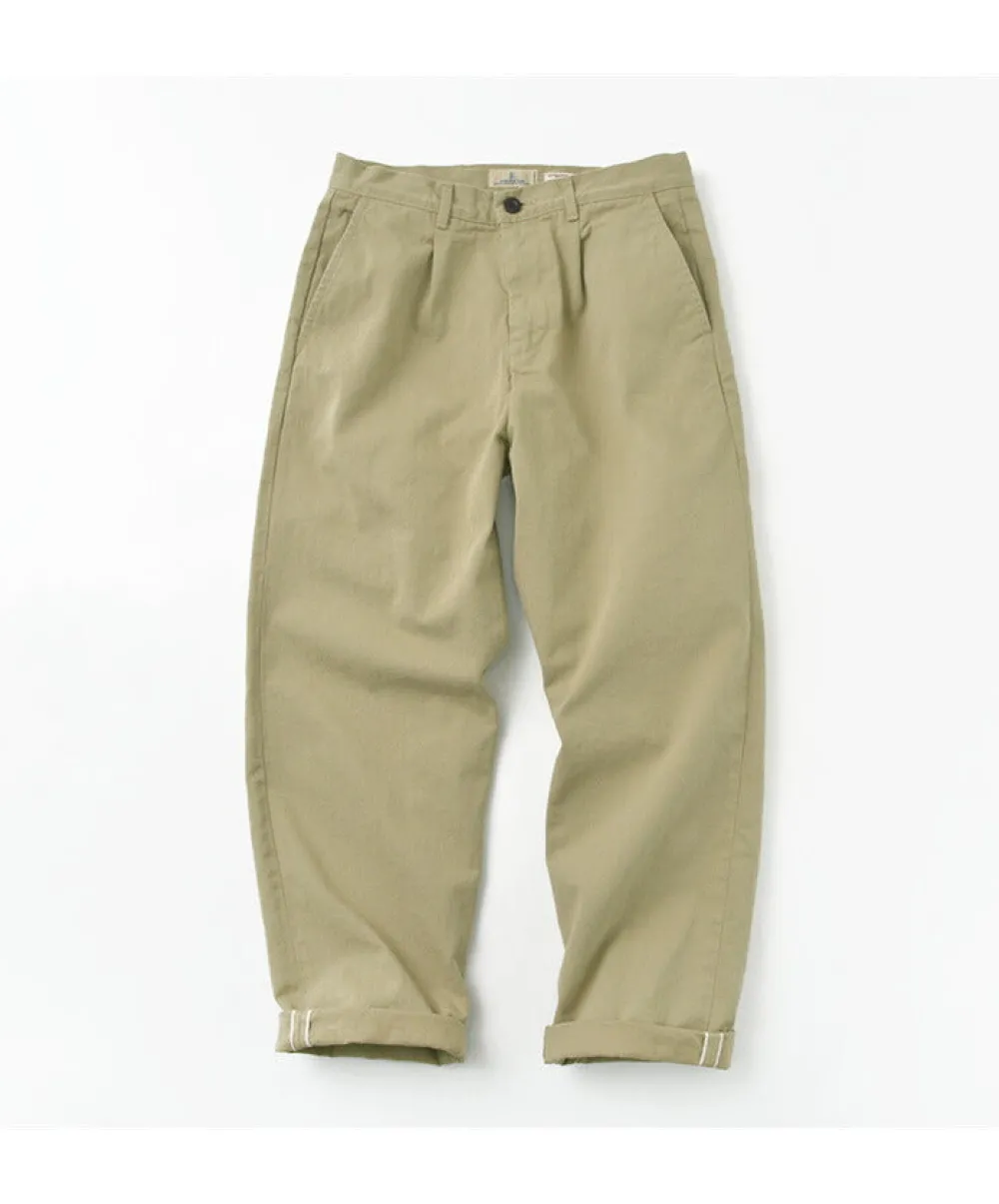 JAPAN BLUE JEANS Work Pants & Chinos^/ RJB802012oz selvedge chino 1-tuck wide trousers beige