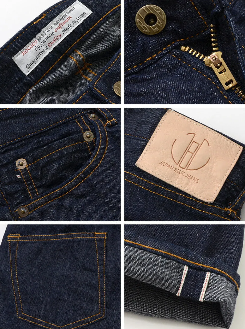 JAPAN BLUE JEANS Jeans^/ RJB6110Prep 8oz Summer Denim Selvage Jeans indigo