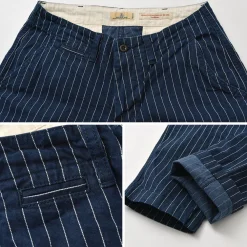 JAPAN BLUE JEANS Work Pants & Chinos^/ RJB1620Wide tapered chino stripe navy