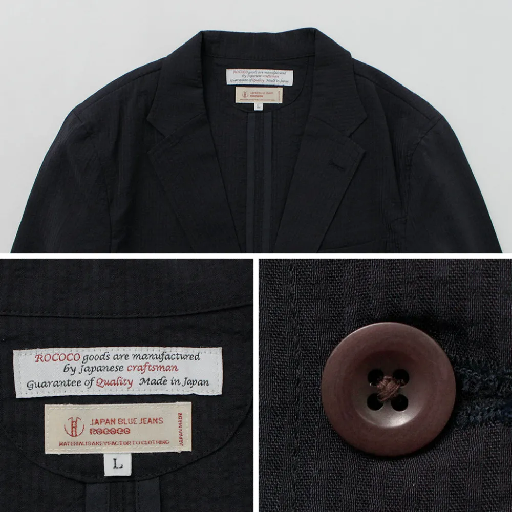 JAPAN BLUE JEANS Jackets^/ Seersucker Summer Unconstracted Jacket