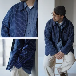JAPAN BLUE JEANS Jackets^/ Wabash coverall navy