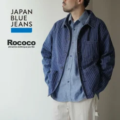 JAPAN BLUE JEANS Jackets^/ Wabash coverall navy