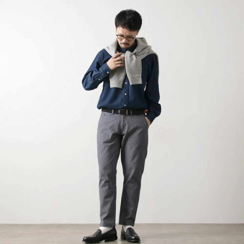 JAPAN BLUE JEANS Work Pants & Chinos^/ Wide Tapered Hickory Pants navy
