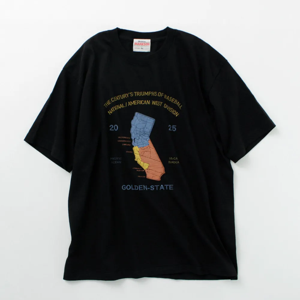 JHANKSON T-Shirts^/ California Maps short sleeve T-shirt