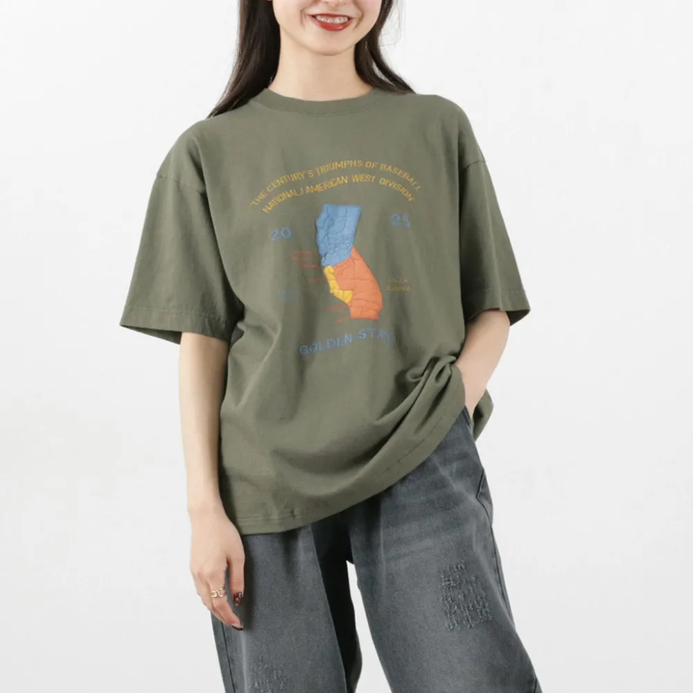 JHANKSON T-Shirts^/ California Maps short sleeve T-shirt