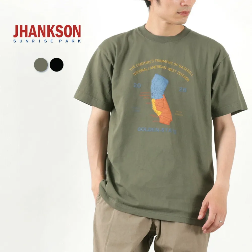 JHANKSON T-Shirts^/ California Maps short sleeve T-shirt