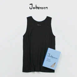 JOHA T-Shirts^/ Organic bamboo stretch undershirt tank top black