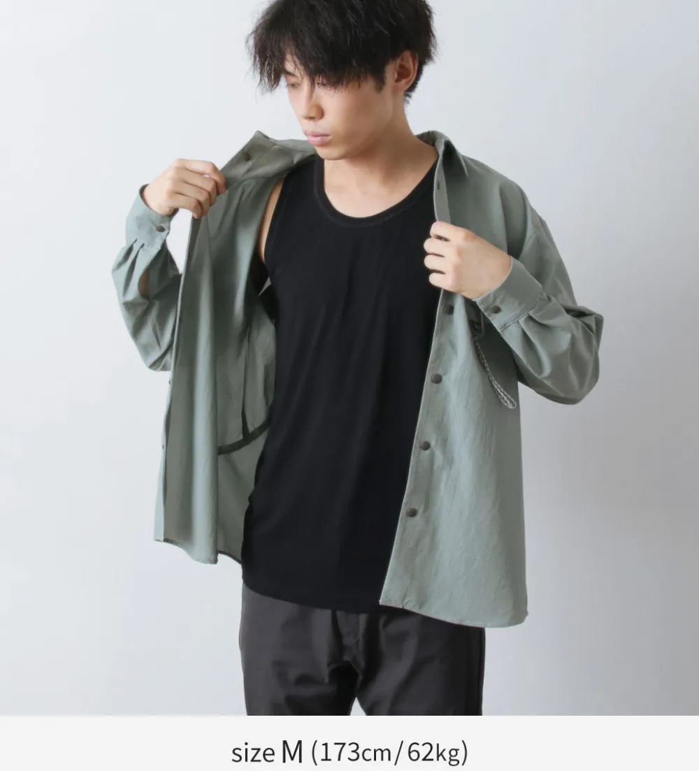 JOHA T-Shirts^/ Organic bamboo stretch undershirt tank top black