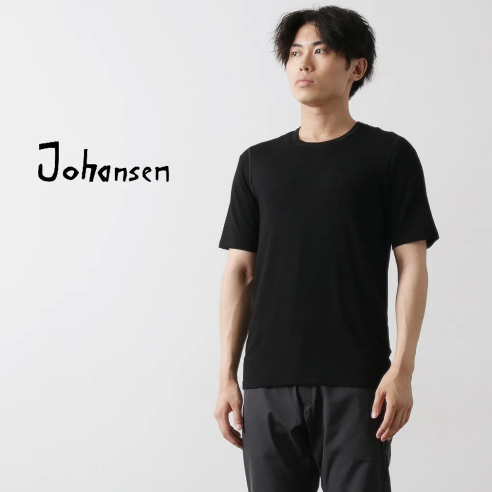 JOHA T-Shirts^/ Organic Bamboo Stretch T-Shirt black