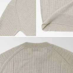 JOHN SMEDLEY Knits^/ A4713 30G Henry Neck Ribbed Sweater
