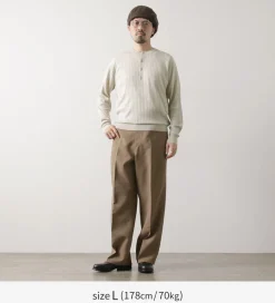 JOHN SMEDLEY Knits^/ A4713 30G Henry Neck Ribbed Sweater
