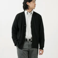 JOHN SMEDLEY Cardigans^/ Merino Wool 24 Gauge V-Neck Knit Cardigan