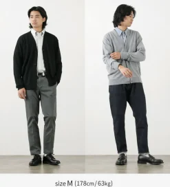 JOHN SMEDLEY Cardigans^/ Merino Wool 24 Gauge V-Neck Knit Cardigan