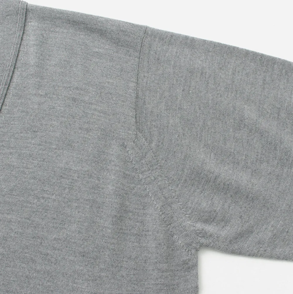 JOHN SMEDLEY Cardigans^/ Merino Wool 24 Gauge V-Neck Knit Cardigan