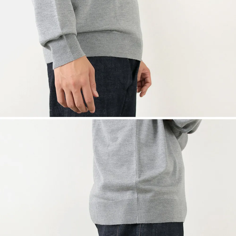 JOHN SMEDLEY Knits^/ Merino Wool 24 Gauge Crew Neck Knit