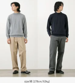JOHN SMEDLEY Knits^/ Merino Wool 24 Gauge Mock Neck Knit