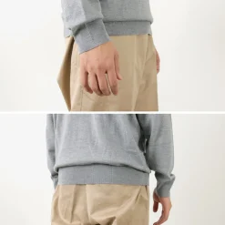 JOHN SMEDLEY Knits^/ Merino Wool 24 Gauge Mock Neck Knit