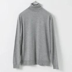 JOHN SMEDLEY Knits^/ Merino Wool 30 Gauge Turtleneck Knit MODERN FIT