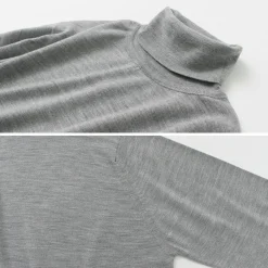 JOHN SMEDLEY Knits^/ Merino Wool 30 Gauge Turtleneck Knit MODERN FIT