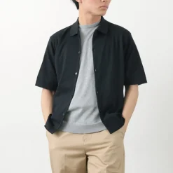 JOHN SMEDLEY Shirts^/ Sea Island Cotton 30 Gauge Knit Shirt