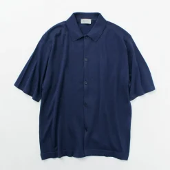 JOHN SMEDLEY Shirts^/ Sea Island Cotton 30 Gauge Knit Shirt