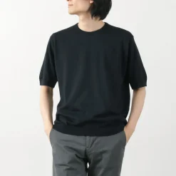 JOHN SMEDLEY T-Shirts^/ Sea Island Cotton 30 Gauge Crew Neck Knit
