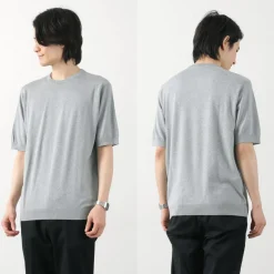JOHN SMEDLEY T-Shirts^/ Sea Island Cotton 30 Gauge Crew Neck Knit