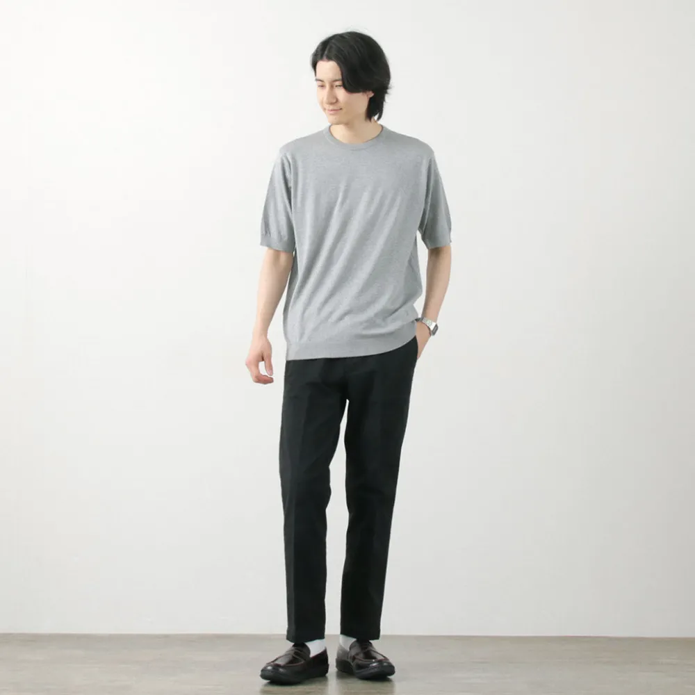 JOHN SMEDLEY T-Shirts^/ Sea Island Cotton 30 Gauge Crew Neck Knit