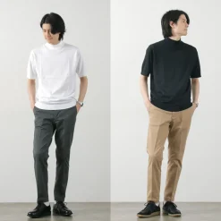JOHN SMEDLEY T-Shirts^/ Sea Island Cotton 30 Gauge Mock Neck Knit