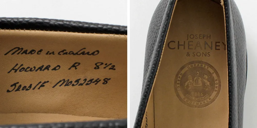 JOSEPH CHEANEY Leather Shoes & Boots^/ Howard R Coin Loafer Grained Calf black