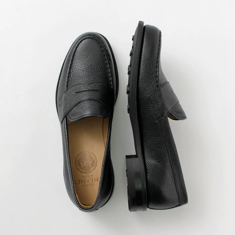 JOSEPH CHEANEY Leather Shoes & Boots^/ Howard R Coin Loafer Grained Calf black