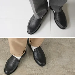 JOSEPH CHEANEY Leather Shoes & Boots^/ Howard R Coin Loafer Grained Calf black