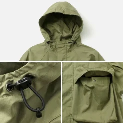 KELEN Jackets^/ Big Pocket Hooded Jacket