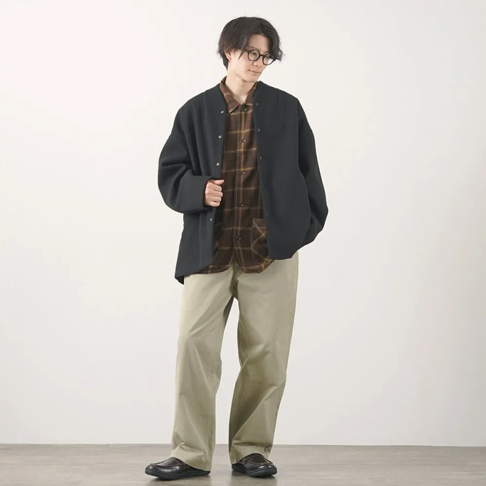 KELEN Jackets^/ Collarless Egg Jacket
