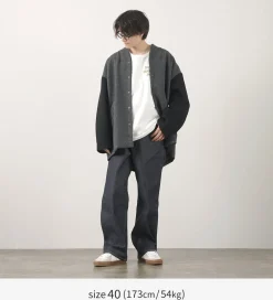 KELEN Jackets^/ Collarless Egg Jacket