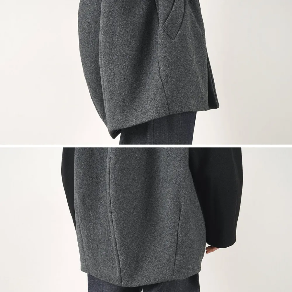 KELEN Jackets^/ Collarless Egg Jacket