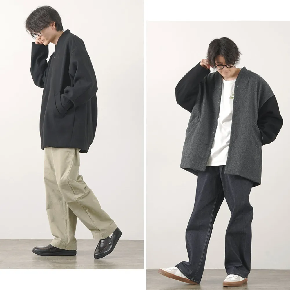 KELEN Jackets^/ Collarless Egg Jacket