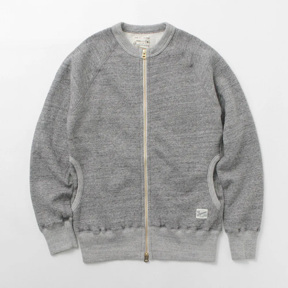 KEPANI Cardigans^/ Crew Neck Full Zip Sweat Jacket